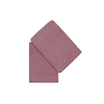 Bath Towel Set (2 Pieces) Sultan - Rose Rose