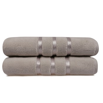 Bath Towel Set (2 Pieces) Dolce - Light Brown Light Brown