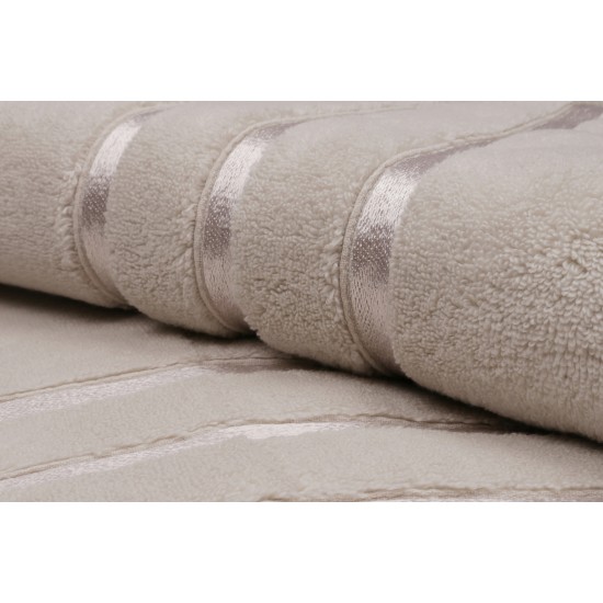 Lessentiel Bath Towel Set (2 Pieces) Dolce - Light Brown Light Brown