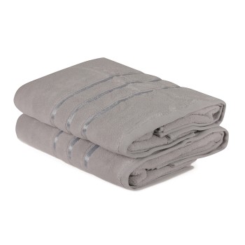 Bath Towel Set (2 Pieces) Dolce - Light Blue Light Blue
Light Grey