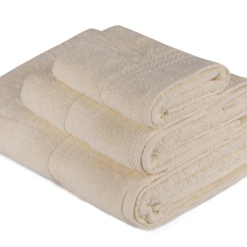 Towel Set (3 Pieces) Rainbow - Cream Cream