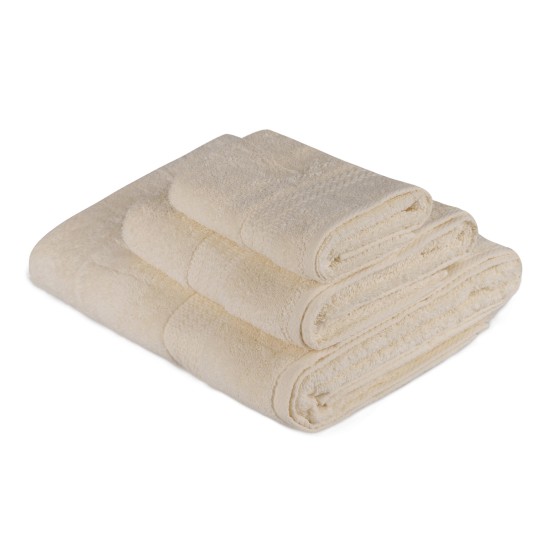Towel Set (3 Pieces) Rainbow - Cream Cream Lessentiel Towel Set (3 Pieces) Rainbow - Cream Cream