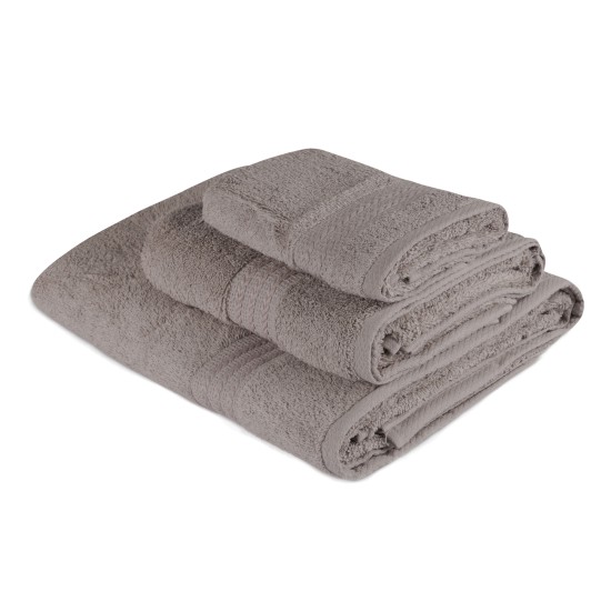 Towel Set (3 Pieces) Rainbow - Grey Grey Lessentiel Towel Set (3 Pieces) Rainbow - Grey Grey