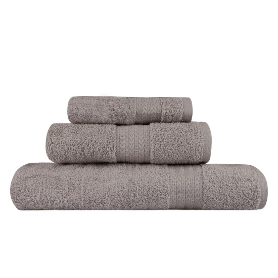 Towel Set (3 Pieces) Rainbow - Grey Grey Lessentiel Towel Set (3 Pieces) Rainbow - Grey Grey