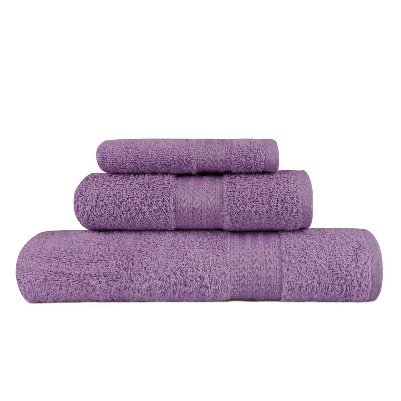 Lessentiel Towel Set (3 Pieces) Rainbow - Lilac Lilac
