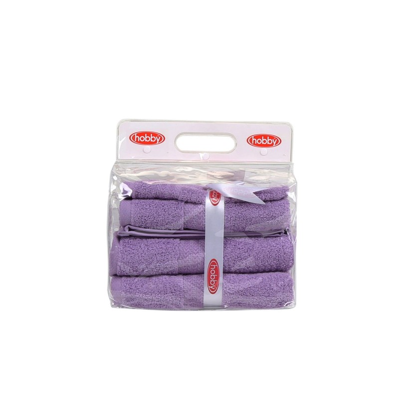 Lessentiel Towel Set (3 Pieces) Rainbow - Lilac Lilac