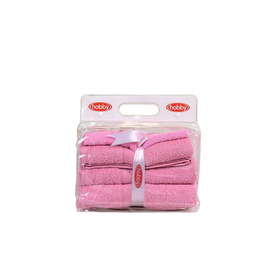 Towel Set (3 Pieces) Rainbow - Pink Pink Lessentiel Towel Set (3 Pieces) Rainbow - Pink Pink