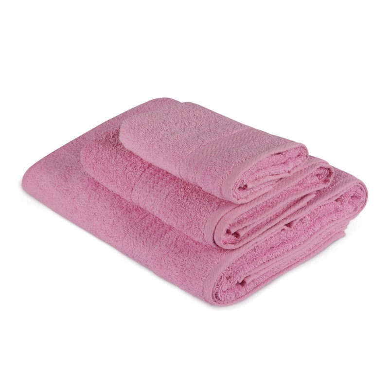 Lessentiel Towel Set (3 Pieces) Rainbow - Pink Pink