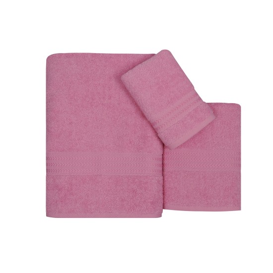 Towel Set (3 Pieces) Rainbow - Pink Pink Lessentiel Towel Set (3 Pieces) Rainbow - Pink Pink