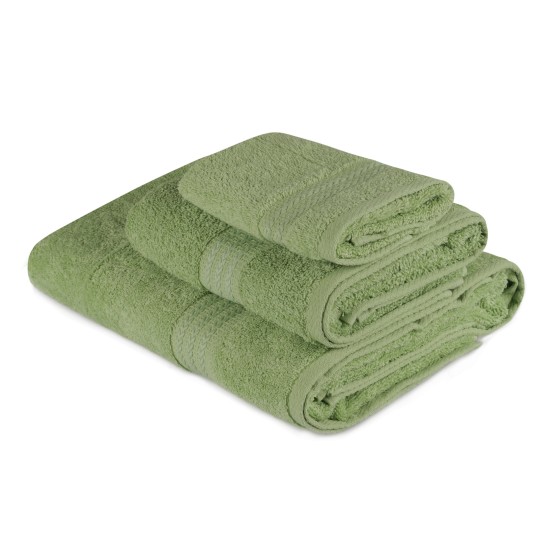 Towel Set (3 Pieces) Rainbow - Green Green Lessentiel Towel Set (3 Pieces) Rainbow - Green Green