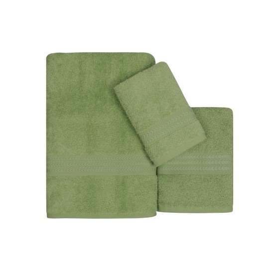 Towel Set (3 Pieces) Rainbow - Green Green Lessentiel Towel Set (3 Pieces) Rainbow - Green Green