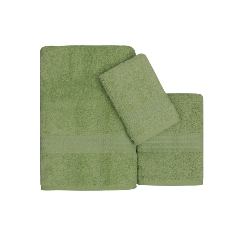 Lessentiel Towel Set (3 Pieces) Rainbow - Green Green