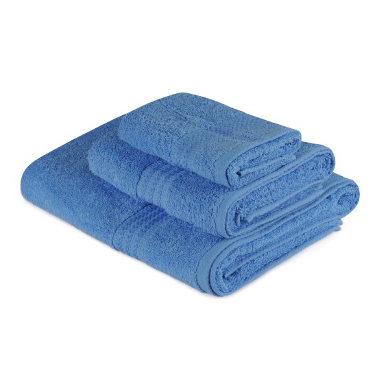 Towel Set (3 Pieces) Rainbow - Blue Blue Lessentiel Towel Set (3 Pieces) Rainbow - Blue Blue