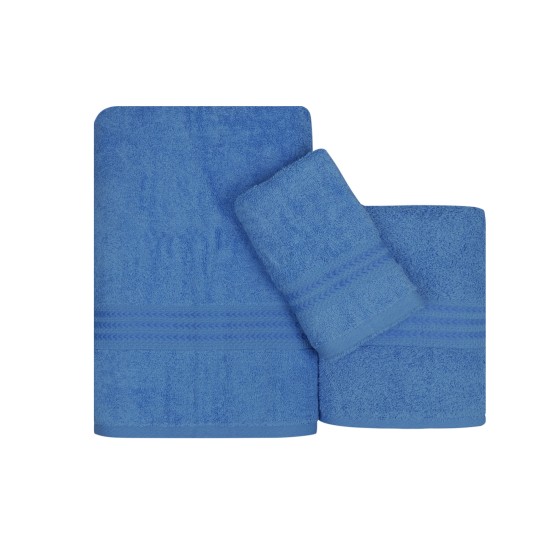 Towel Set (3 Pieces) Rainbow - Blue Blue Lessentiel Towel Set (3 Pieces) Rainbow - Blue Blue