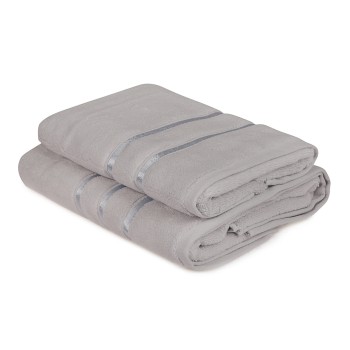 Towel Set (2 Pieces) Dolce - Light Blue (100 x 150) Light Blue
Light Grey