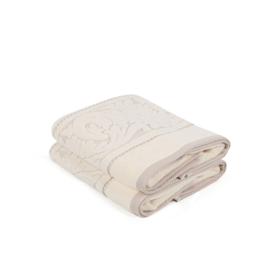 Hand Towel Set (2 Pieces) Sultan - Cream Cream Lessentiel Hand Towel Set (2 Pieces) Sultan - Cream Cream