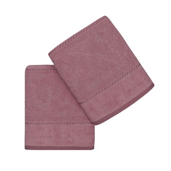 Hand Towel Set (2 Pieces) Sultan - Rose Dusty Rose