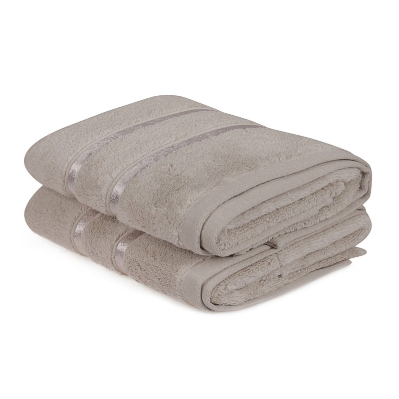 Lessentiel Hand Towel Set (2 Pieces) Dolce - Light Brown Light Brown