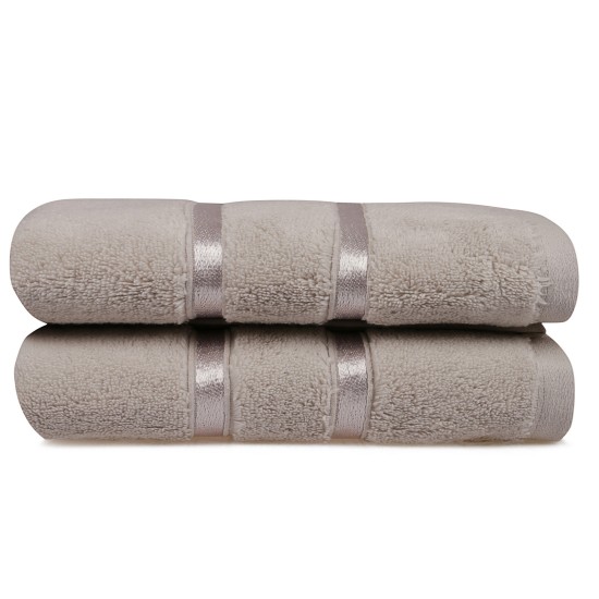 Hand Towel Set (2 Pieces) Dolce - Light Brown Light Brown Lessentiel Hand Towel Set (2 Pieces) Dolce - Light Brown Light Brown