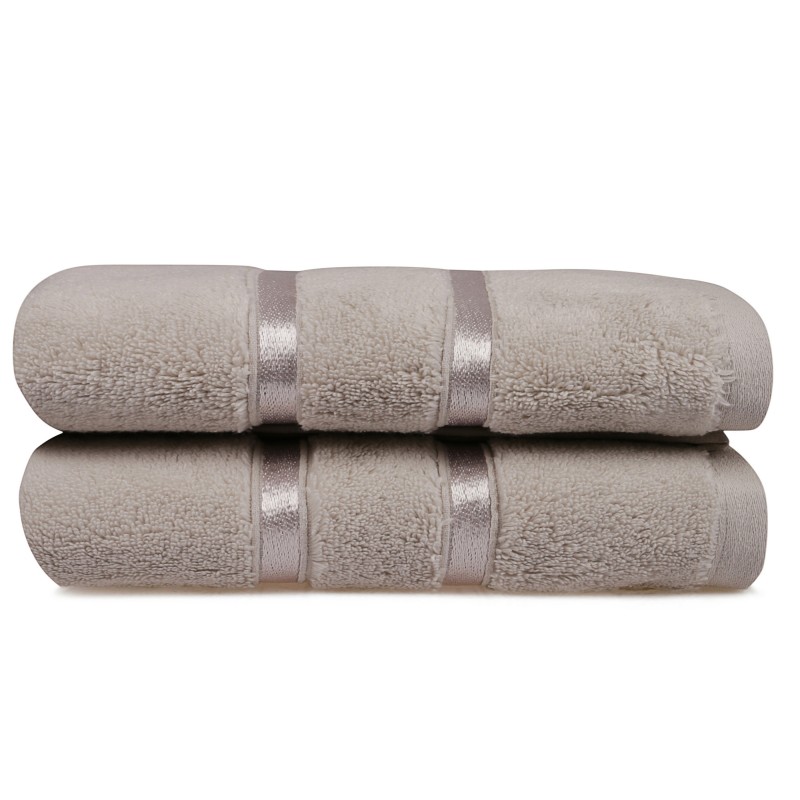 Lessentiel Hand Towel Set (2 Pieces) Dolce - Light Brown Light Brown