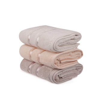 Hand Towel Set (3 Pieces) Dolce - Light Yellow, Light lilac, Salmon Light Yellow
Light Lilac
Salmon