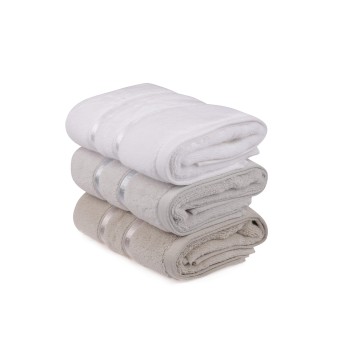 Hand Towel Set (3 Pieces) Dolce - White, Light Blue, Light Brown White
Light Blue
Light Brown