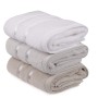 Hand Towel Set (3 Pieces) Dolce - White, Light Blue, Light Brown White
Light Blue
Light Brown