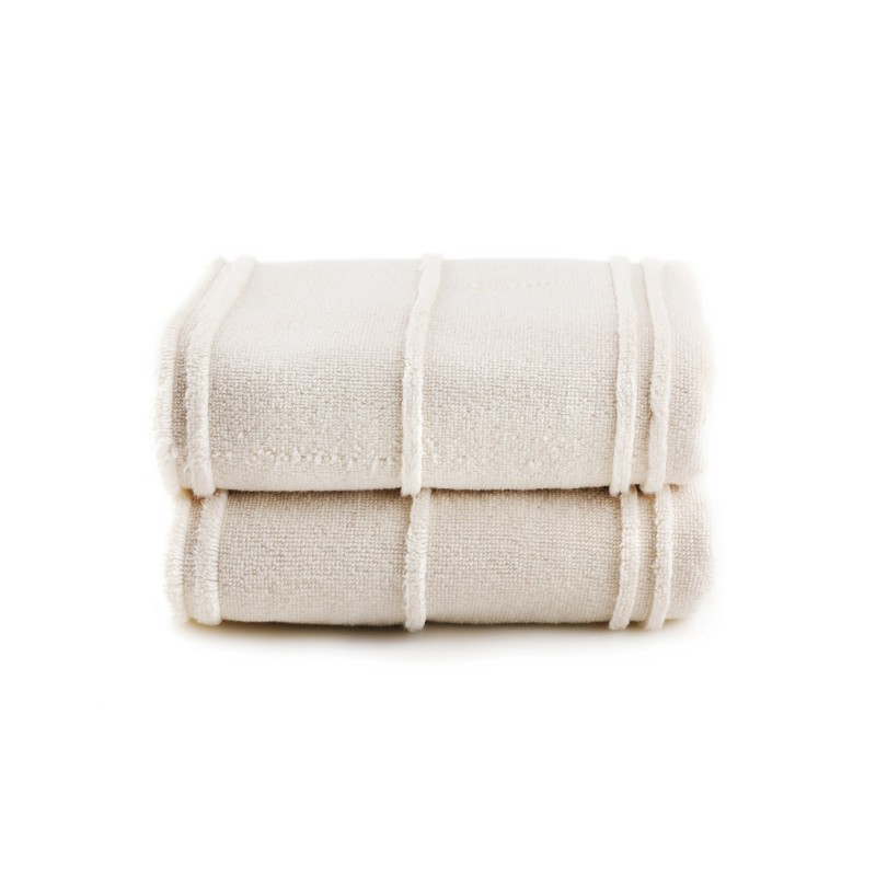 Lessentiel Bath Towel Set (2 Pieces) Arden - Cappuccino Cappuccino