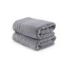 Lessentiel Bath Towel Set (2 Pieces) Mayra - Dark Grey Dark Grey