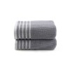 Lessentiel Bath Towel Set (2 Pieces) Mayra - Dark Grey Dark Grey