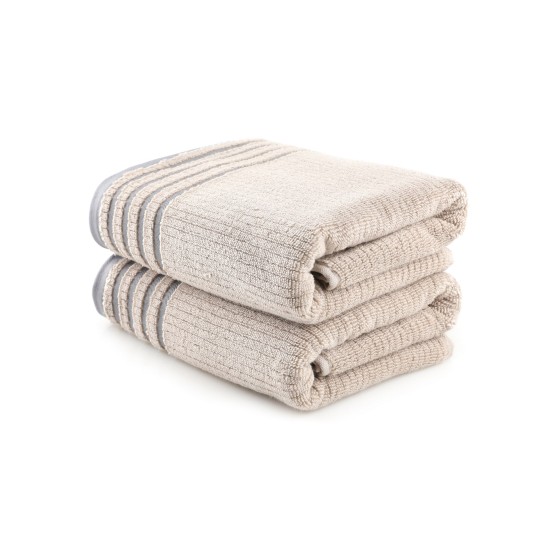 Lessentiel Bath Towel Set (2 Pieces) Mayra - Light Brown Light Brown