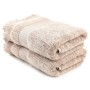 Hand Towel Set (2 Pieces) Zeus - Light Brown Light Brown