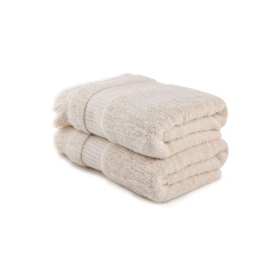 Lessentiel Hand Towel Set (2 Pieces) Zeus - Cappuccino Cappuccino