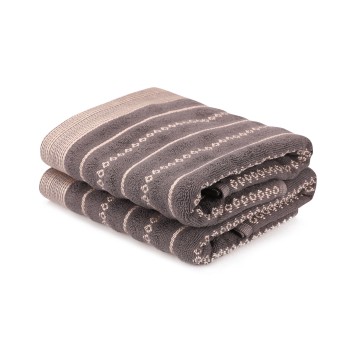 Hand Towel Set (2 Pieces) Bombeli - Black Black
Cream