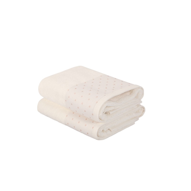 Lessentiel Hand Towel Set (2 Pieces) Pitircik - Ecru Ecru
Cream