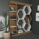 Βιβλιοθήκη - Sueno - Χρώμα Λευκό Καρυδί - 140x30x178εκ Βιβλιοθήκη - Sueno - Χρώμα Λευκό Καρυδί - 140x30x178εκ