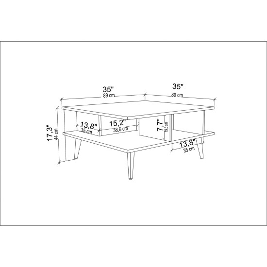 Coffee Table Akya - Walnut, Black Walnut
Black