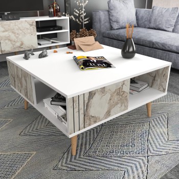 Coffee Table Ronas - White White