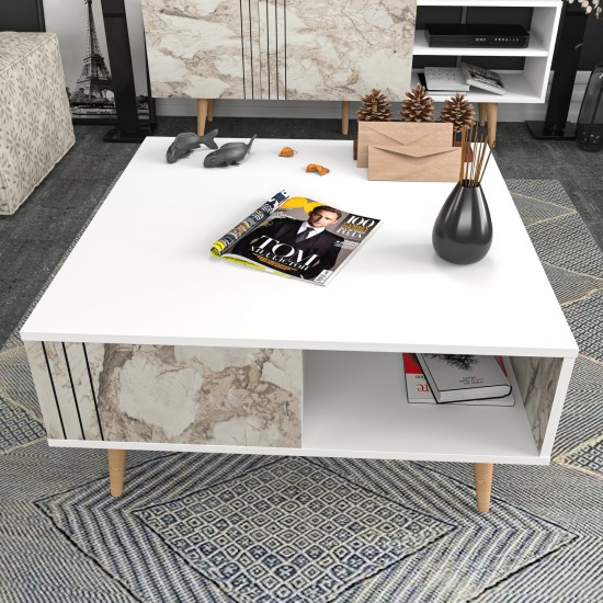 Coffee Table Ronas - White White Coffee Table Ronas - White White