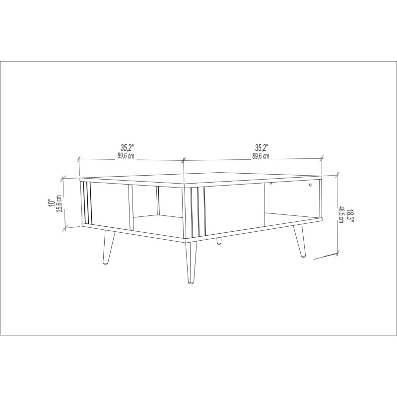 Coffee Table Ronas - White White