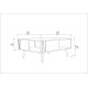 Coffee Table Ronas - White White Coffee Table Ronas - White White