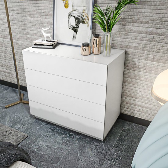 Dresser Lines - White White Hanah Home Dresser Lines - White White