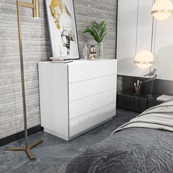 Dresser Lines - White White Hanah Home Dresser Lines - White White