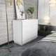 Dresser Lines - White White Hanah Home Dresser Lines - White White