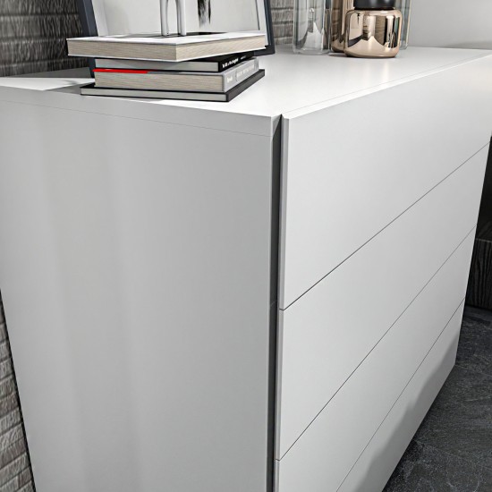 Dresser Lines - White White Hanah Home Dresser Lines - White White