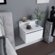 Κομοδίνο Alice - Χρώμα Λευκό- 39,8x31,9x35εκ
