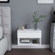 Nightstand Jamot - White White Hanah Home Nightstand Jamot - White White