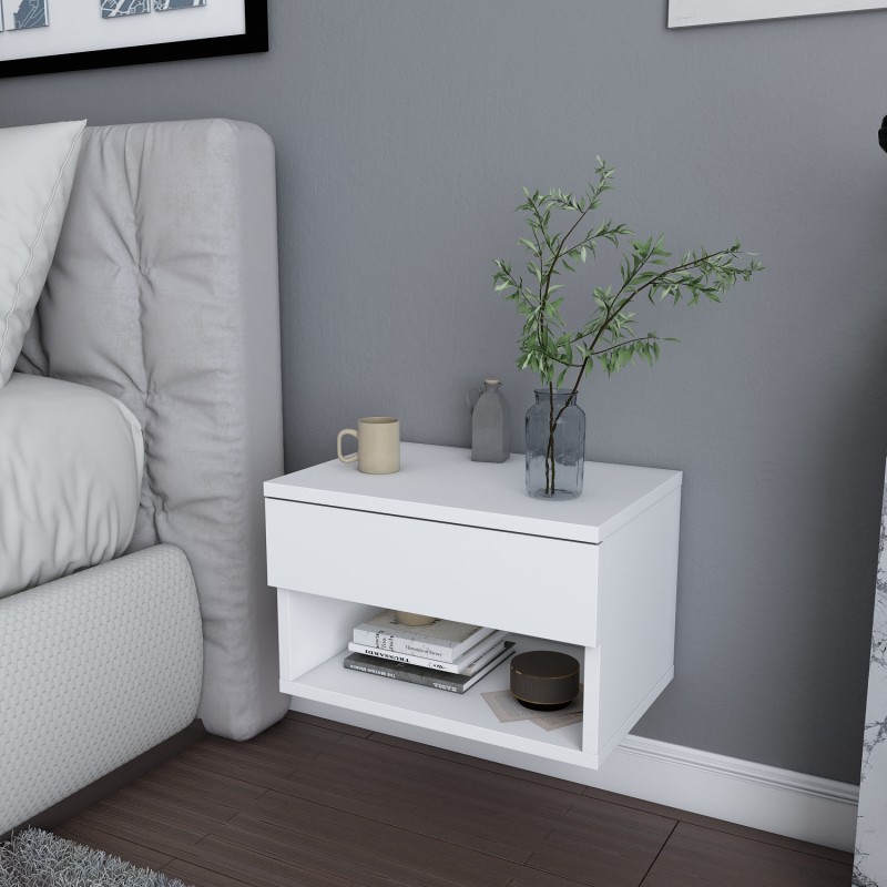 Hanah Home Nightstand Jamot - White White
