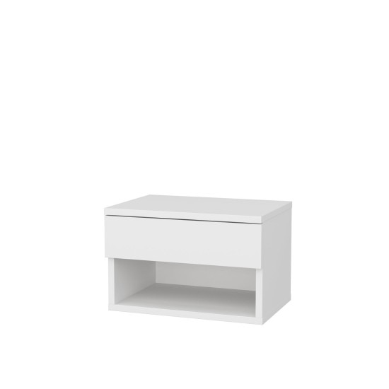 Nightstand Jamot - White White Hanah Home Nightstand Jamot - White White