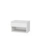Nightstand Jamot - White White Hanah Home Nightstand Jamot - White White